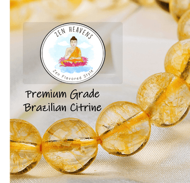 Premium AAA Grade CITRINE Stone SELF-HEALING WEALTH Bracelet